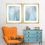 Light Blue Abstract Wall Art