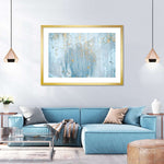 Light Blue Abstract Wall Art