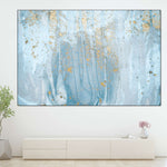 Light Blue Abstract Wall Art