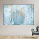 Light Blue Abstract Wall Art