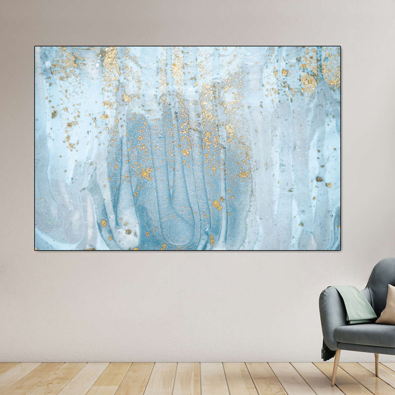 Light Blue Abstract Wall Art