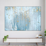 Light Blue Abstract Wall Art