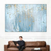 Light Blue Abstract Wall Art