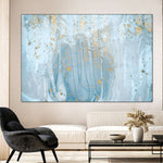 Light Blue Abstract Wall Art