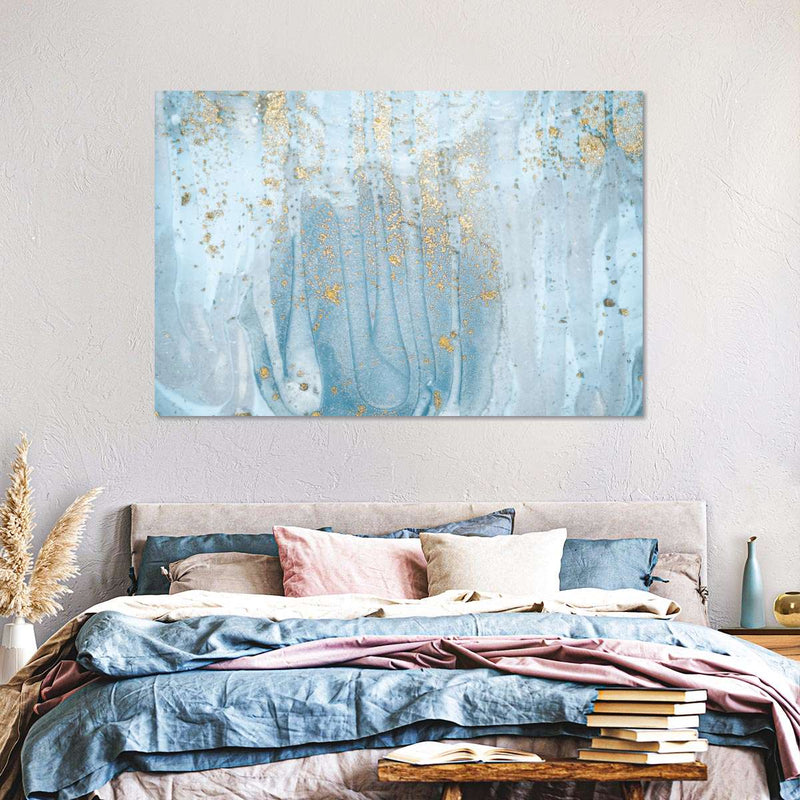 Light Blue Abstract Wall Art