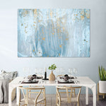 Light Blue Abstract Wall Art