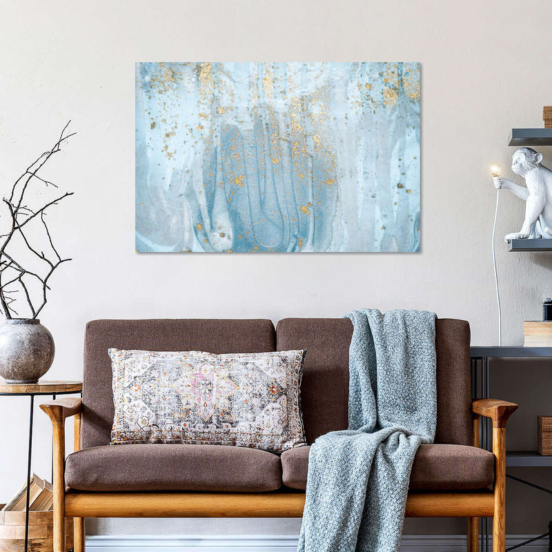 Light Blue Abstract Wall Art