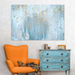 Light Blue Abstract Wall Art
