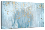 Light Blue Abstract Wall Art