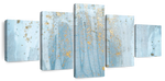 Light Blue Abstract Wall Art