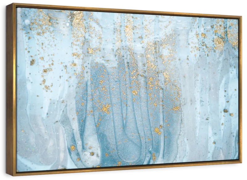 Light Blue Abstract Wall Art