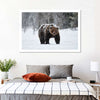 Winter Grizzly Bear Wall Art