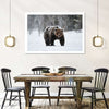 Winter Grizzly Bear Wall Art
