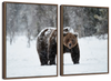 Winter Grizzly Bear Wall Art
