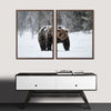 Winter Grizzly Bear Wall Art