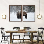 Winter Grizzly Bear Wall Art