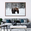 Winter Grizzly Bear Wall Art