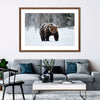 Winter Grizzly Bear Wall Art