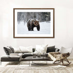 Winter Grizzly Bear Wall Art