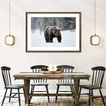 Winter Grizzly Bear Wall Art