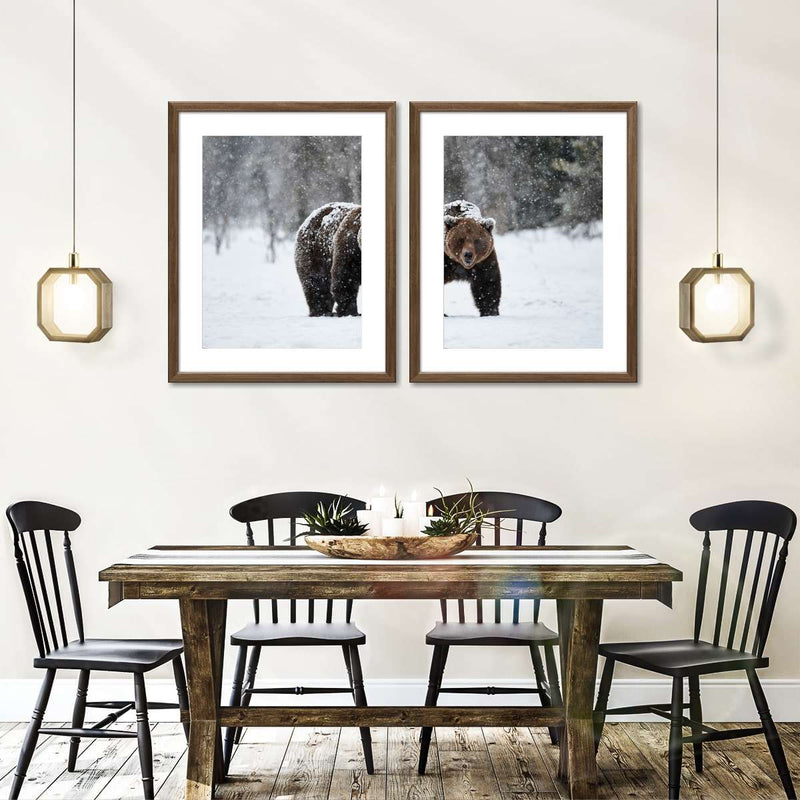 Winter Grizzly Bear Wall Art
