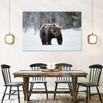 Winter Grizzly Bear Wall Art