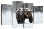 Winter Grizzly Bear Wall Art