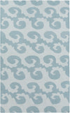Belgium Coastal Sky Blue/Aqua Area Rug
