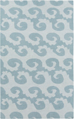 Belgium Coastal Sky Blue/Aqua Area Rug