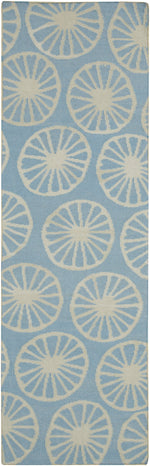 Belknap Coastal Bright Blue/Khaki Area Rug