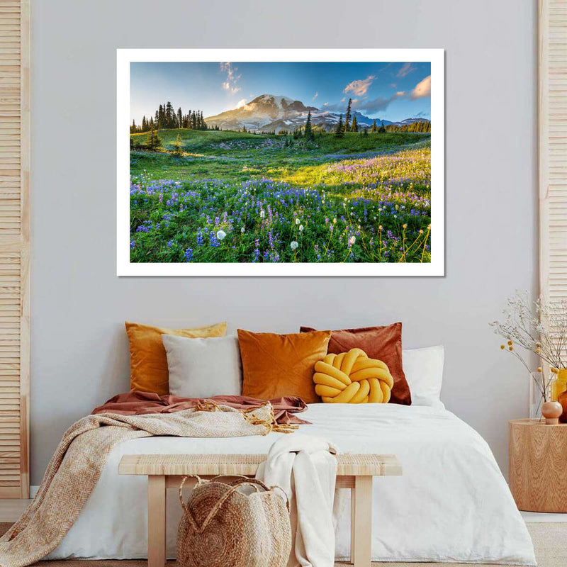 Springtime At Mount Rainier Wall Art