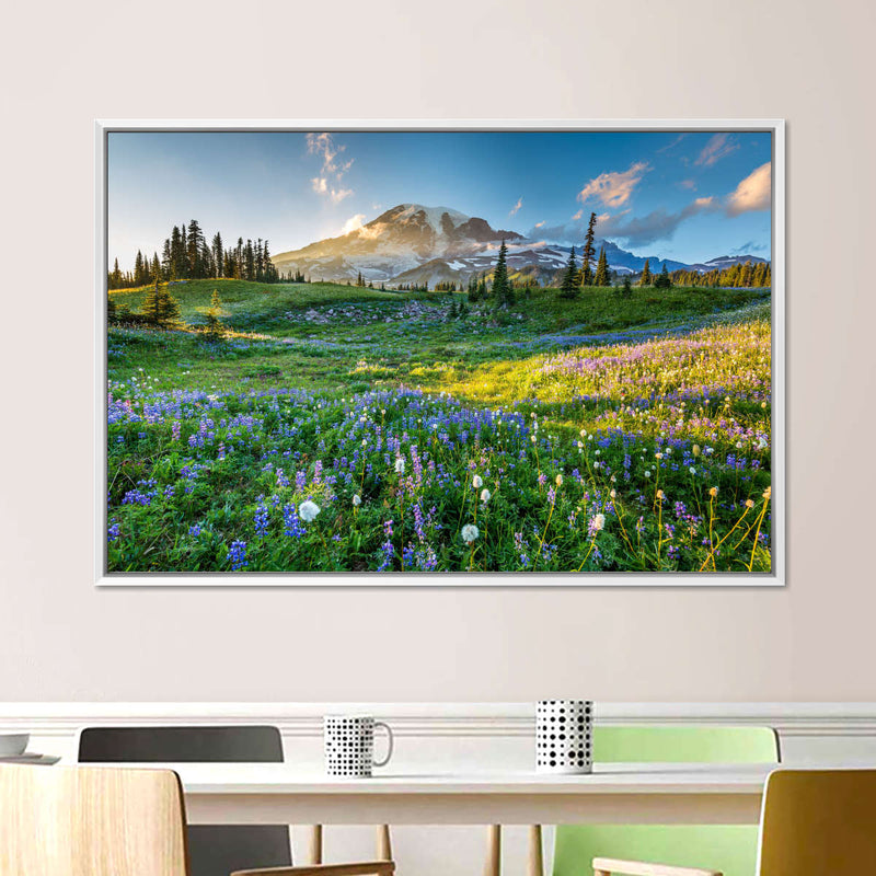 Springtime At Mount Rainier Wall Art