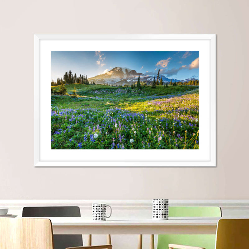 Springtime At Mount Rainier Wall Art