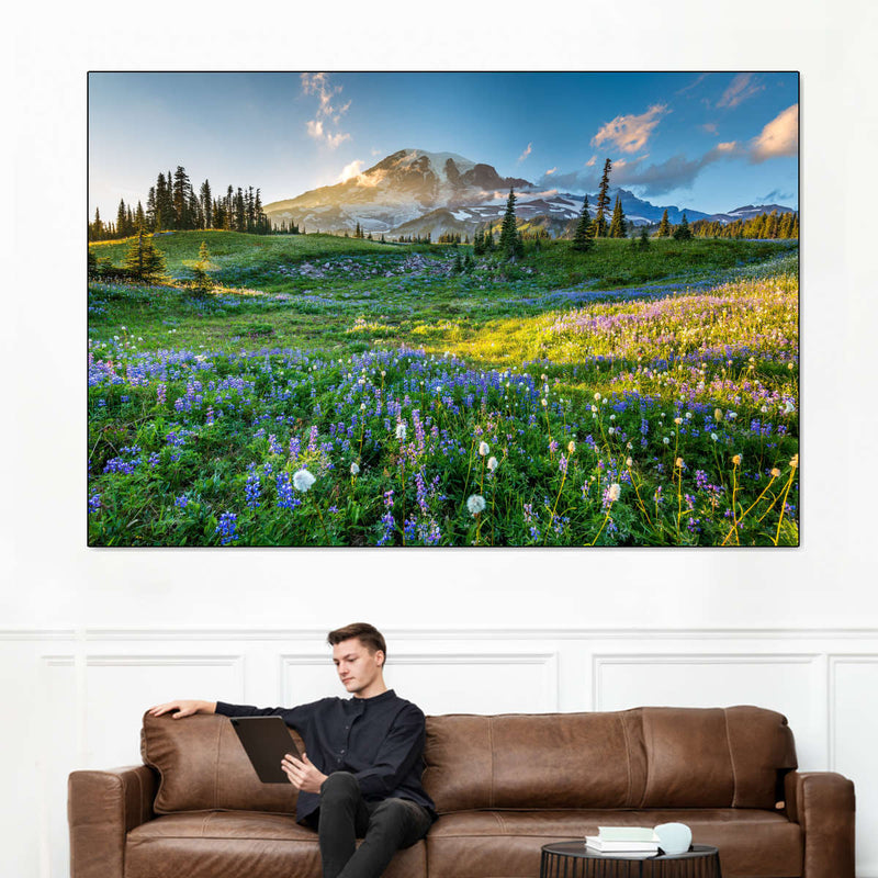 Springtime At Mount Rainier Wall Art