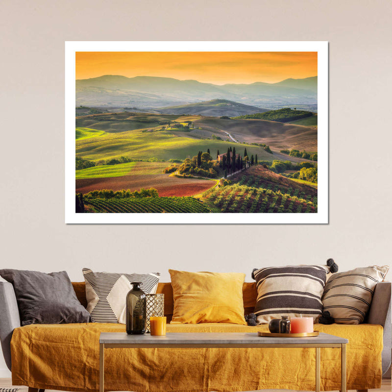 Tuscany At Dawn Wall Art