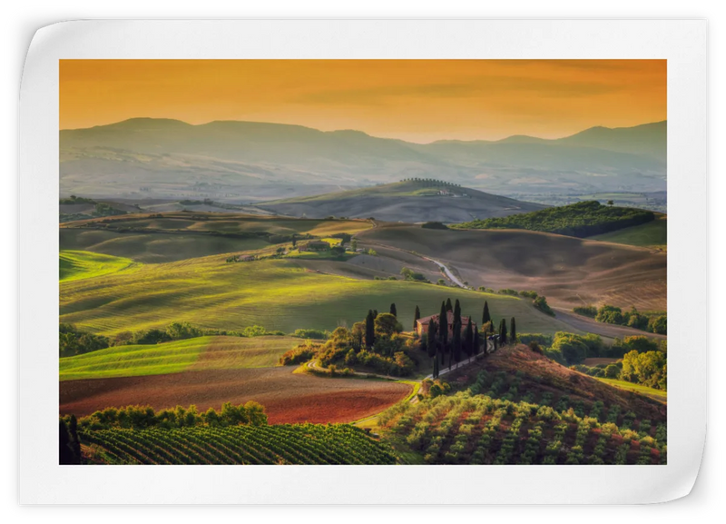 Tuscany At Dawn Wall Art