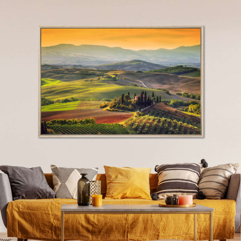 Tuscany At Dawn Wall Art
