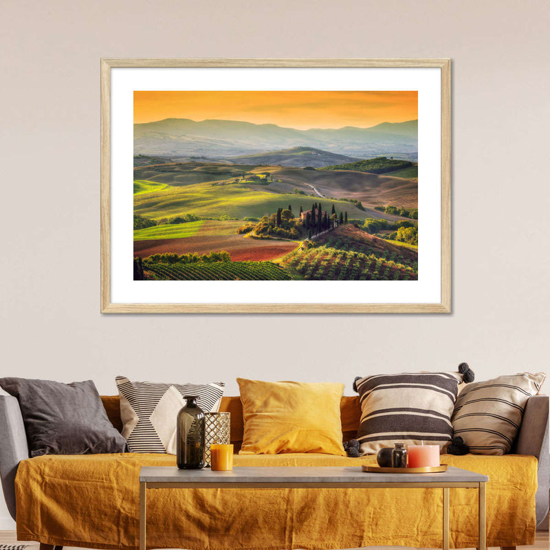 Tuscany At Dawn Wall Art
