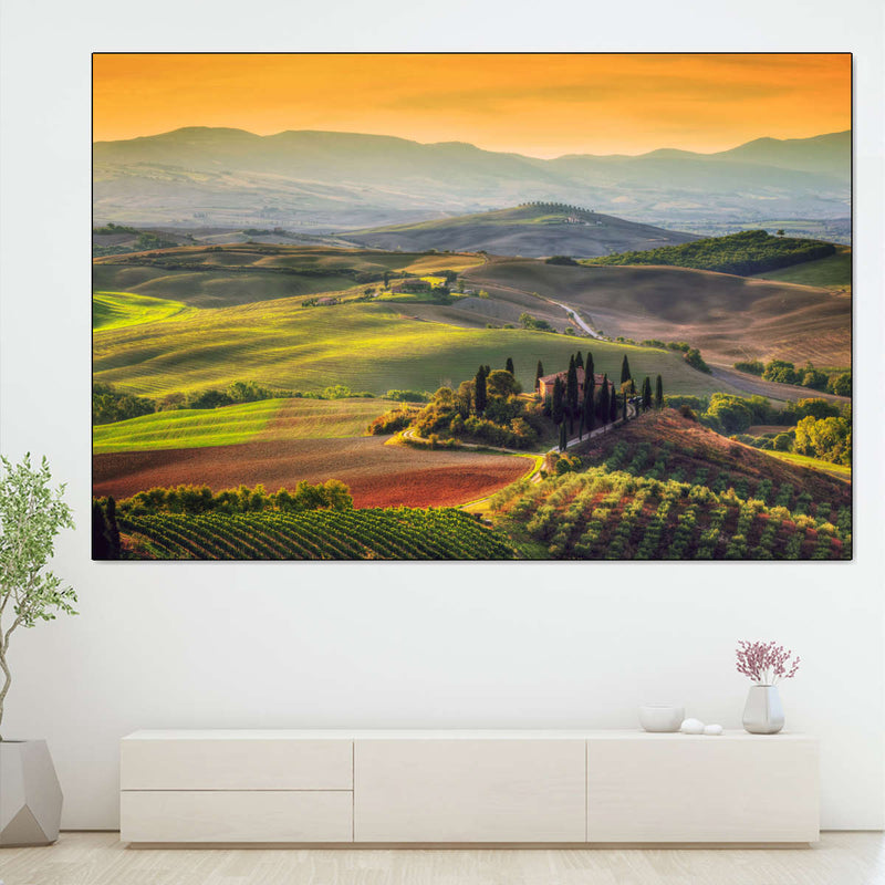 Tuscany At Dawn Wall Art