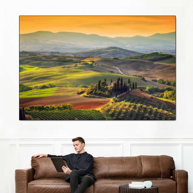 Tuscany At Dawn Wall Art