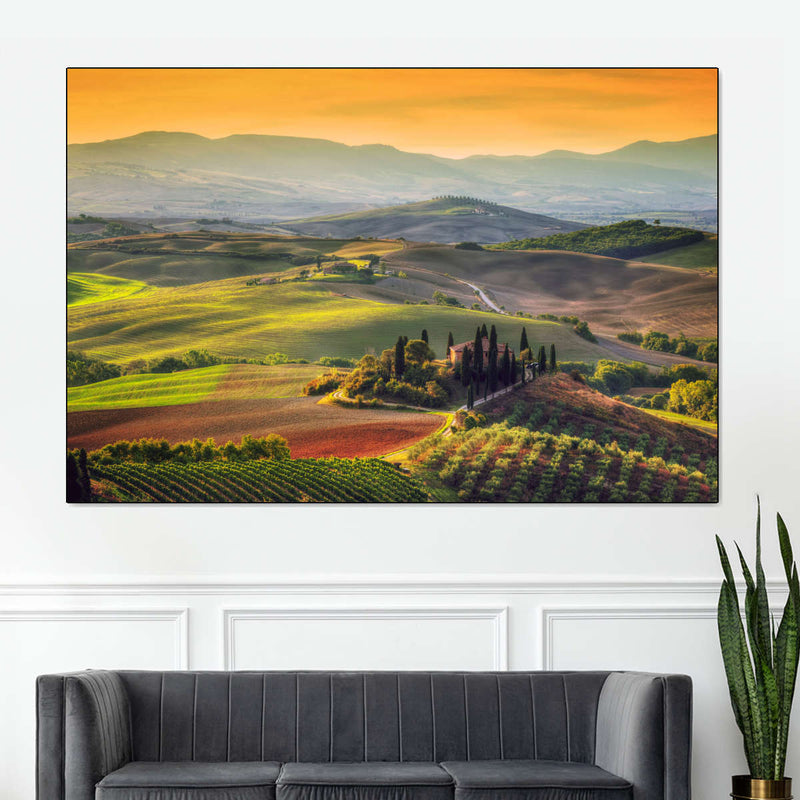 Tuscany At Dawn Wall Art