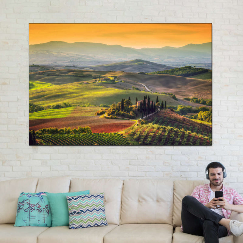 Tuscany At Dawn Wall Art