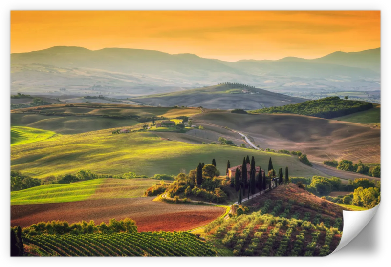 Tuscany At Dawn Wall Art