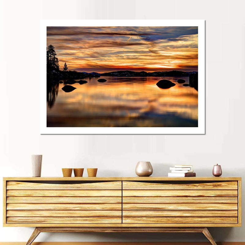Lake Tahoe Granite Boulders Wall Art