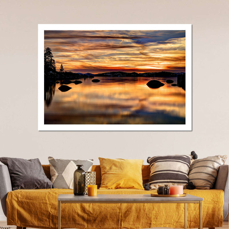 Lake Tahoe Granite Boulders Wall Art