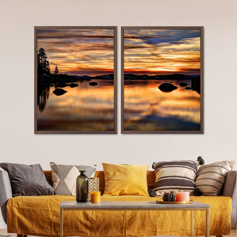 Lake Tahoe Granite Boulders Wall Art