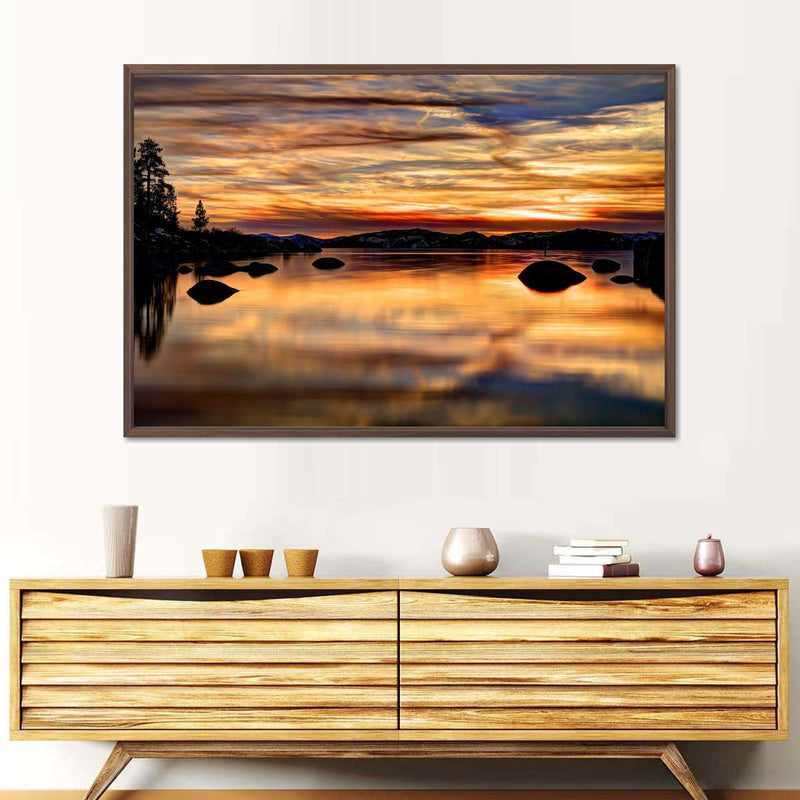 Lake Tahoe Granite Boulders Wall Art