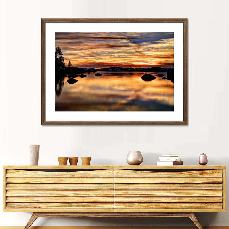 Lake Tahoe Granite Boulders Wall Art