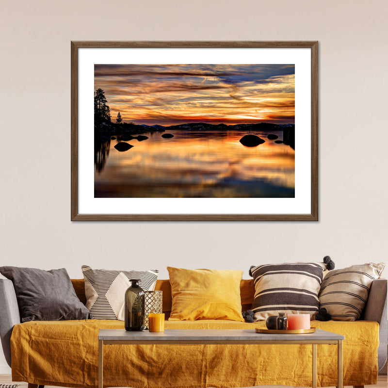 Lake Tahoe Granite Boulders Wall Art