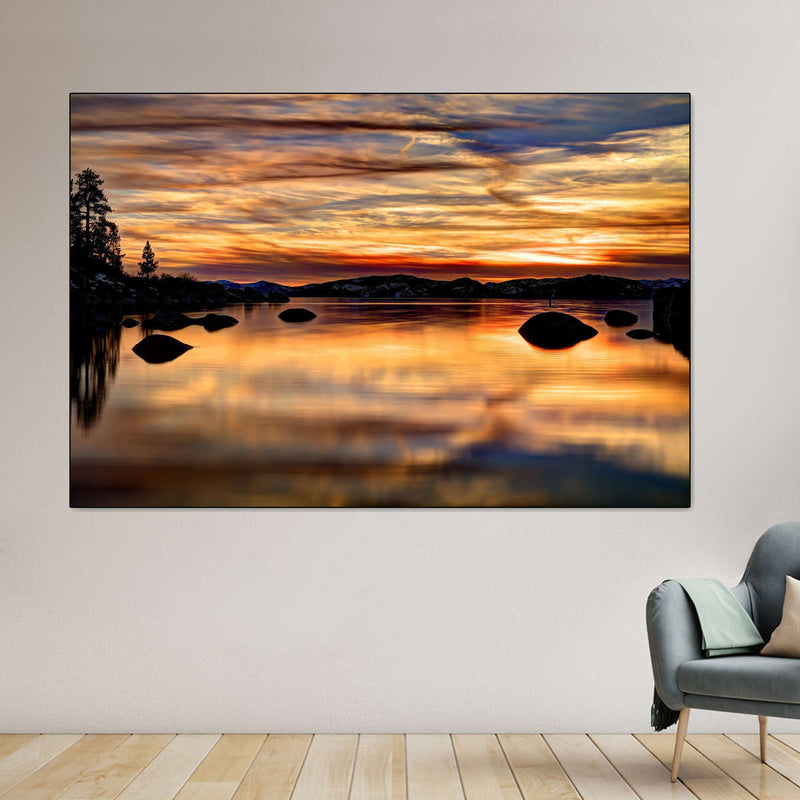 Lake Tahoe Granite Boulders Wall Art